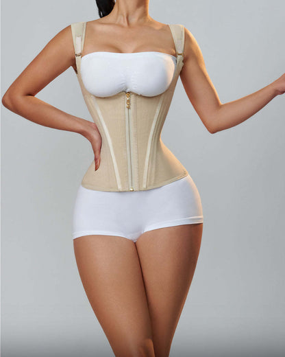 Ultra Waist Girdle With 13 Wheels With Brooches And Closure, Creates Hourglass Silhouette