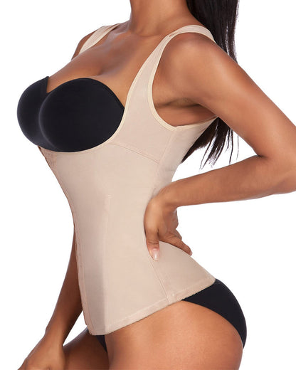 Waist Trainer Vest For Women Underbust Corset Body Shaper Tank Top Cincher Shapewear With Hooks