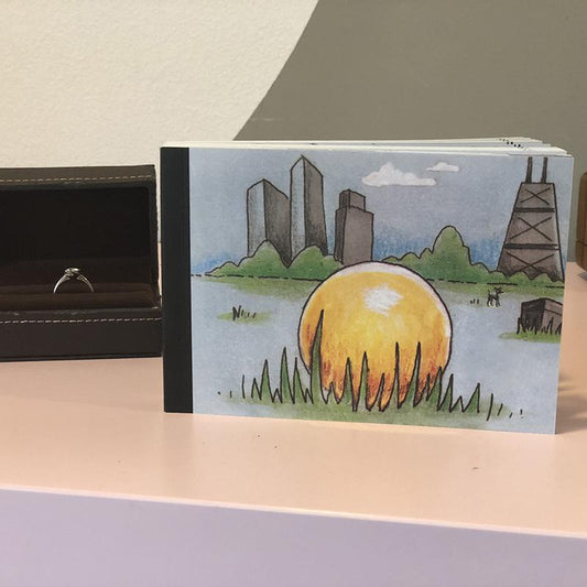 Cartoon Flip Book romantic Proposal gift Creative gift Lover's gift