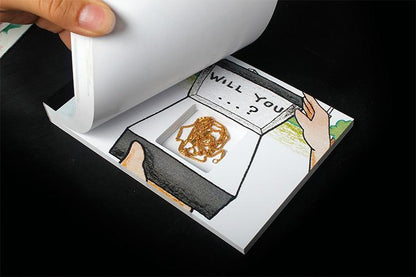 Cartoon Flip Book romantic Proposal gift Creative gift Lover's gift