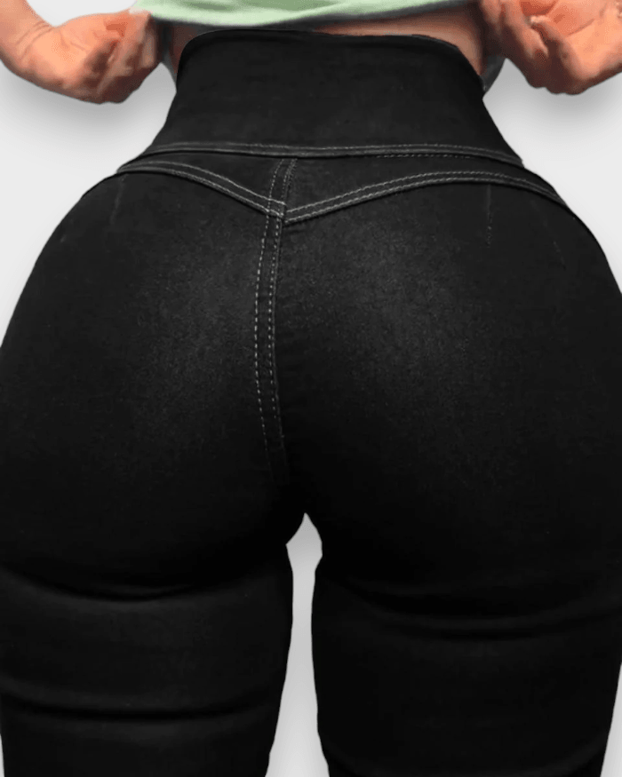 Slimming Jeans With Buttocks, Tummy And Skinny Legs