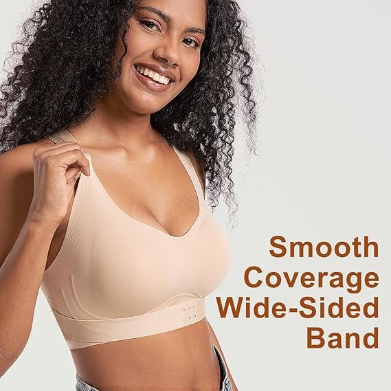 Seamless breathable shaping corrective support bra