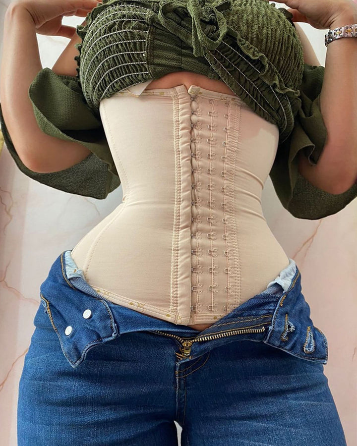 High Compression Waist Trainer Abdominal Control Hourglass Chart Cincher