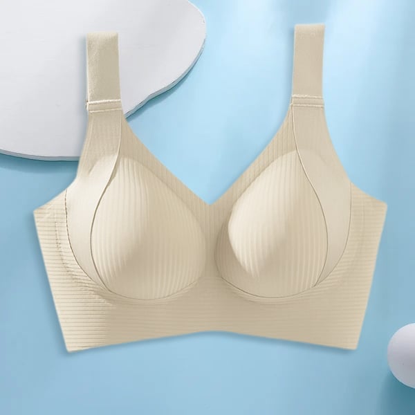 TIKTOK HOTSALES Women's Ribbed Push Up Adjustable Wireless Bra