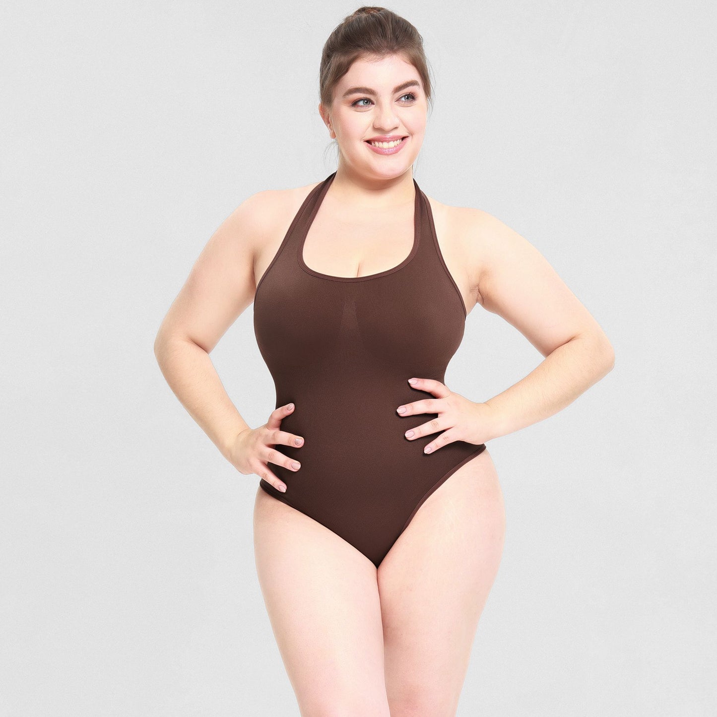 SELENA’S PERSICA Seamless Covered Bust Jumpsuit Thong Bodysuit Fit Womenswear