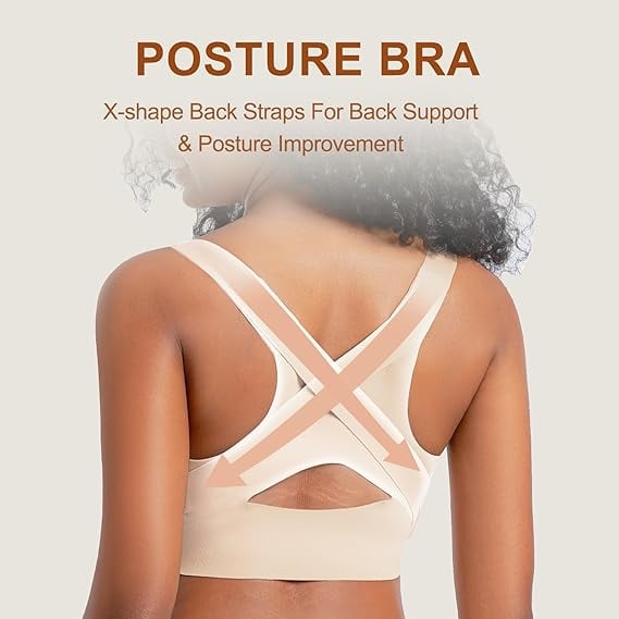 Seamless breathable shaping corrective support bra