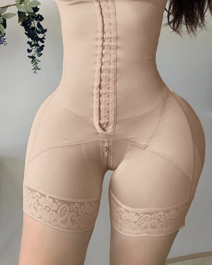 Hook And Eye Button Sleeveless Women's Shapewear