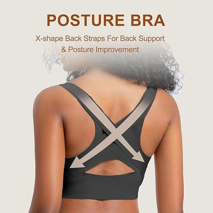 Seamless breathable shaping corrective support bra