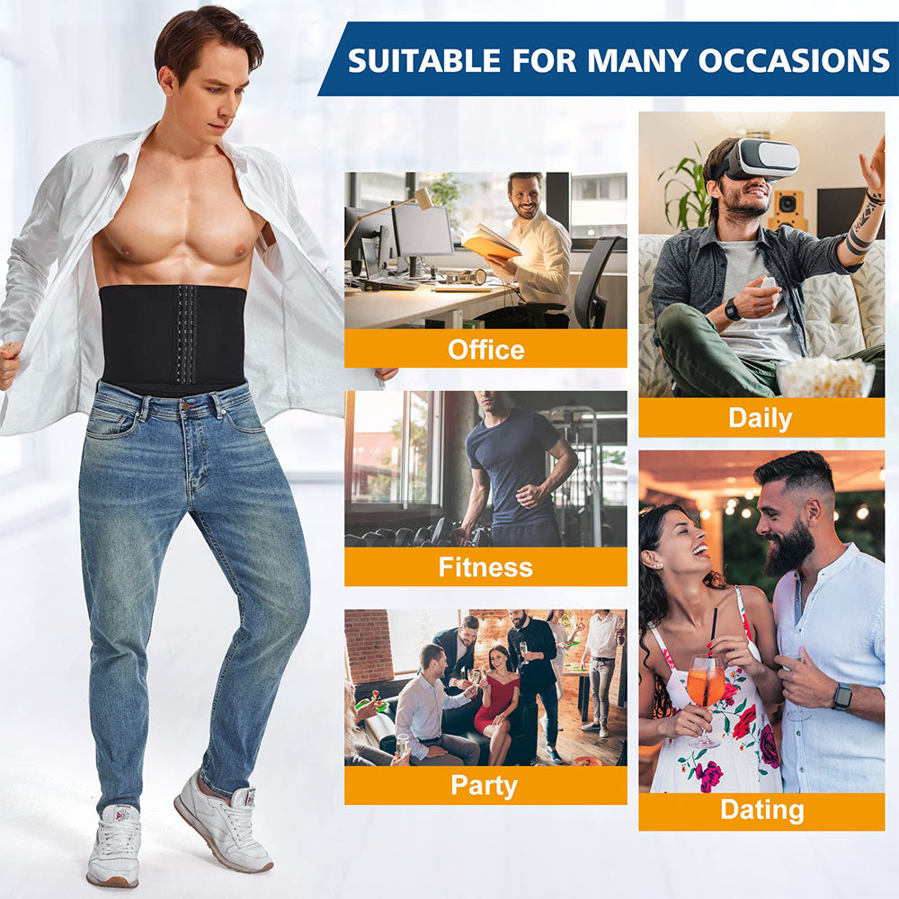Calzoncillos tipo bóxer para hombre con faja ajustable en la cintura