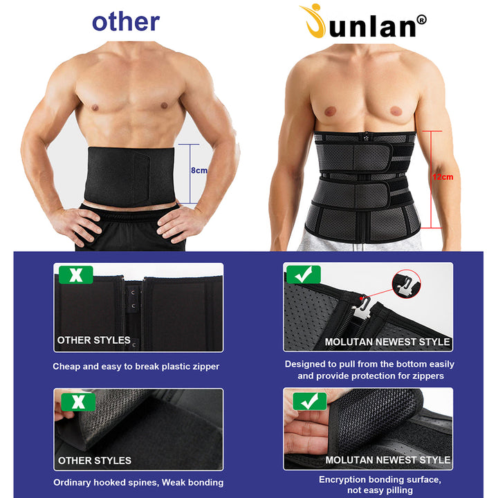 Men Double Straps Tummy Control Waist Trainer