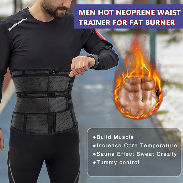 Men Double Straps Tummy Control Waist Trainer