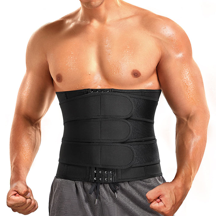 Men 3 Velcros Nano Silver Sweat Waist Trimmer
