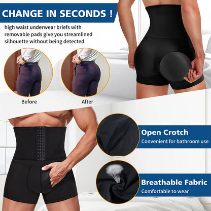 Calzoncillos tipo bóxer para hombre con faja ajustable en la cintura