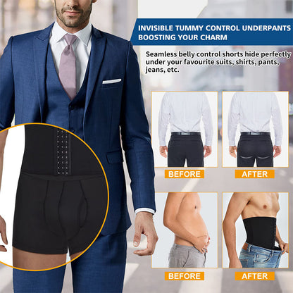 Calzoncillos tipo bóxer para hombre con faja ajustable en la cintura