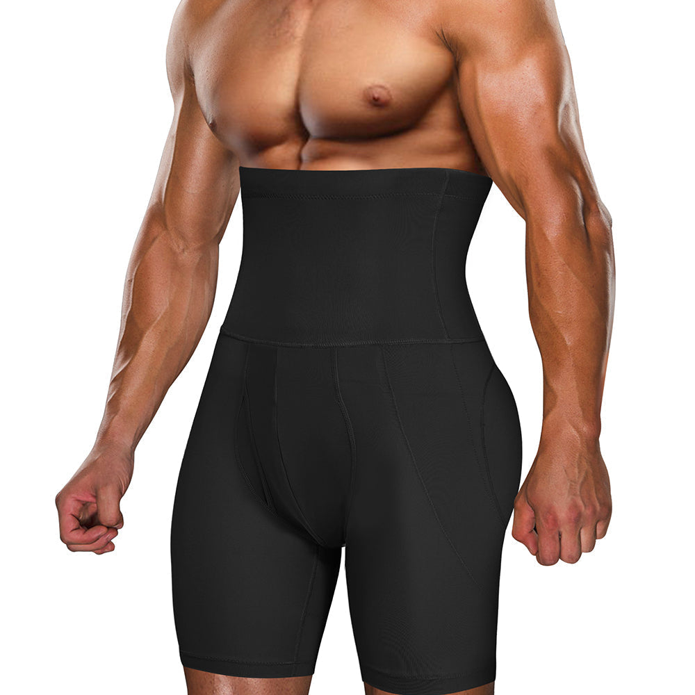 Men High Waisted Boxer Shorts With Removable Pad