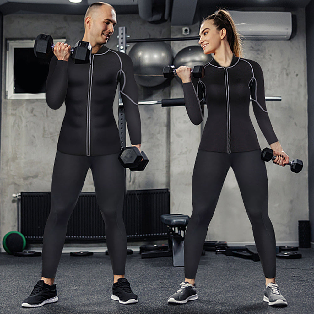 Neoprene Fat Burning Sauna Jacket with Full Zip Up
