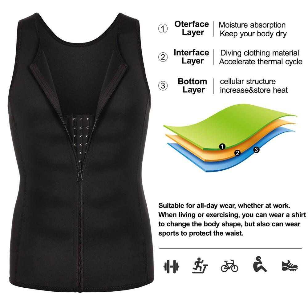 Men Tummy Compression Slimming Undershirt