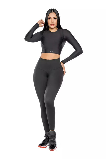 Moldeo Perfecto –LEGGINS HORMA DE CORAZON CON FAJA INTERNA 0090 NEGRO