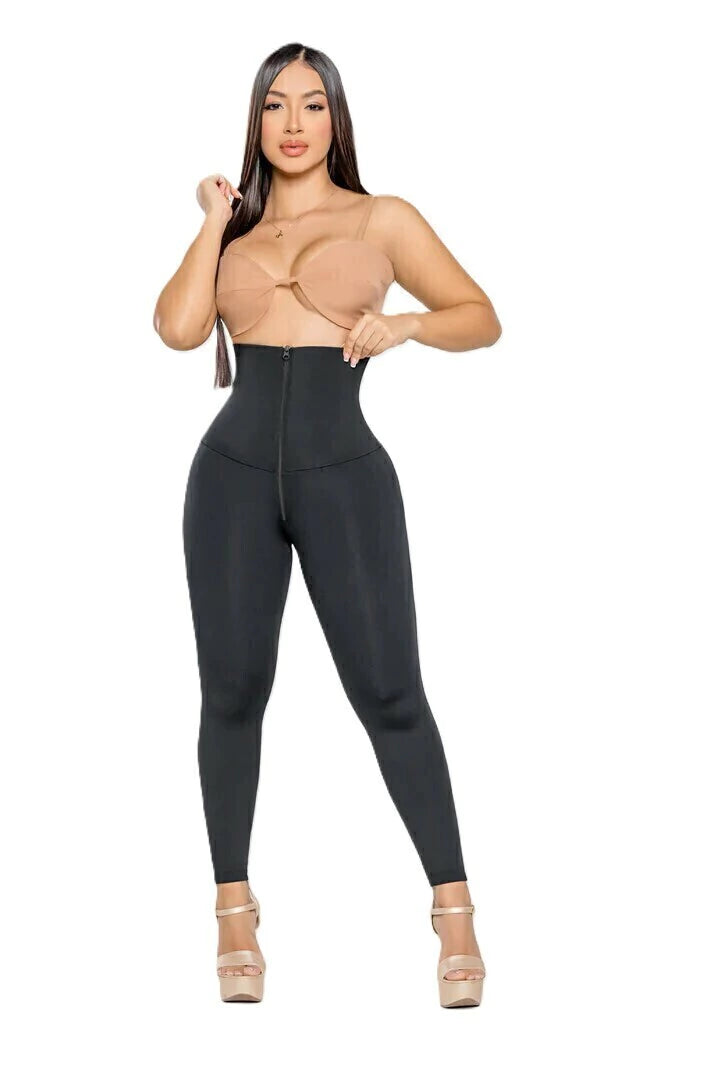 LEGGIN ALTO CON CIERRE NEGRO SMI 1383