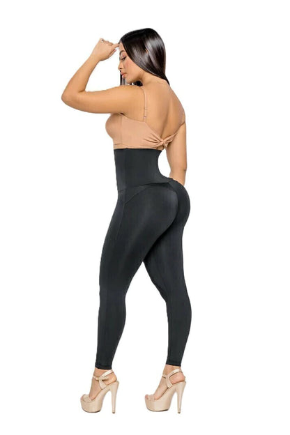 LEGGIN ALTO CON CIERRE NEGRO SMI 1383