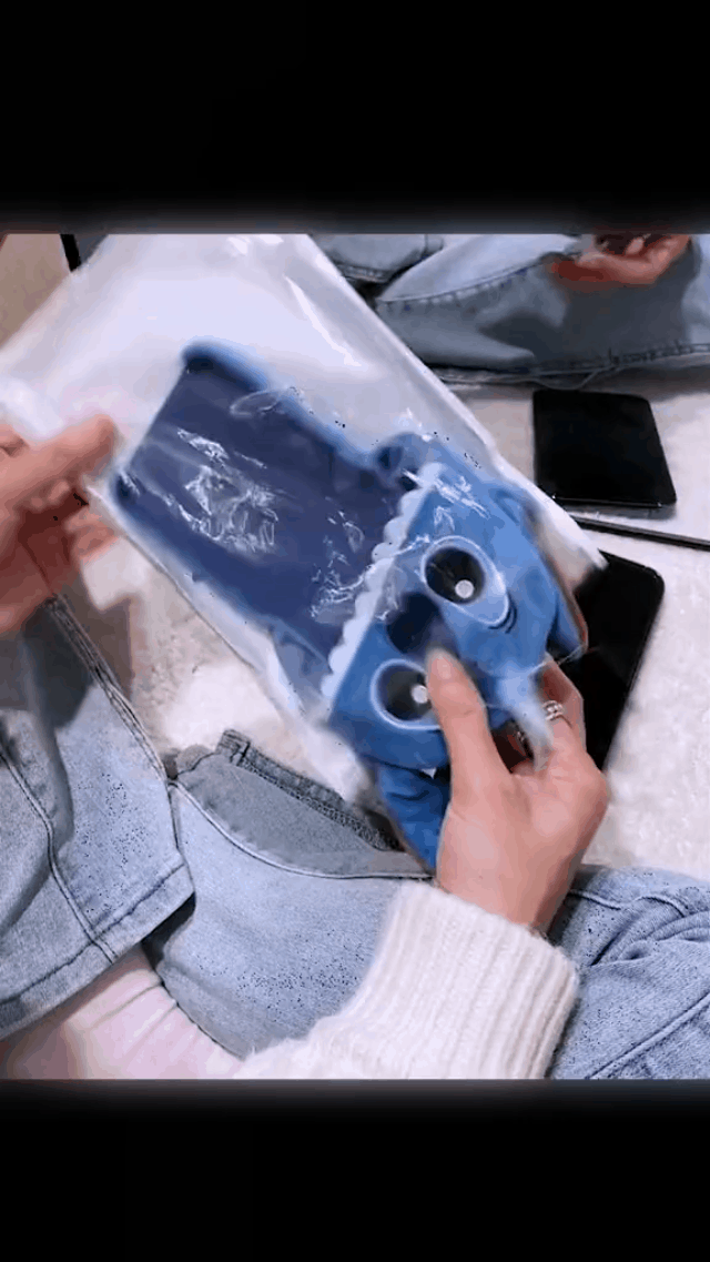 Nueva funda para teléfono con gorro de peluche 3D Stitch (envío a todo el mundo)
