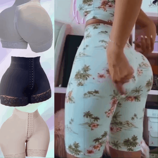 BBL Shorts Double Compression High Waisted With Mid-section Tummy Control Curvy Fit